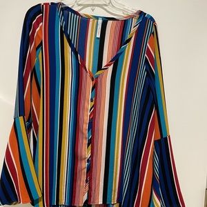 Colorful striped blouse